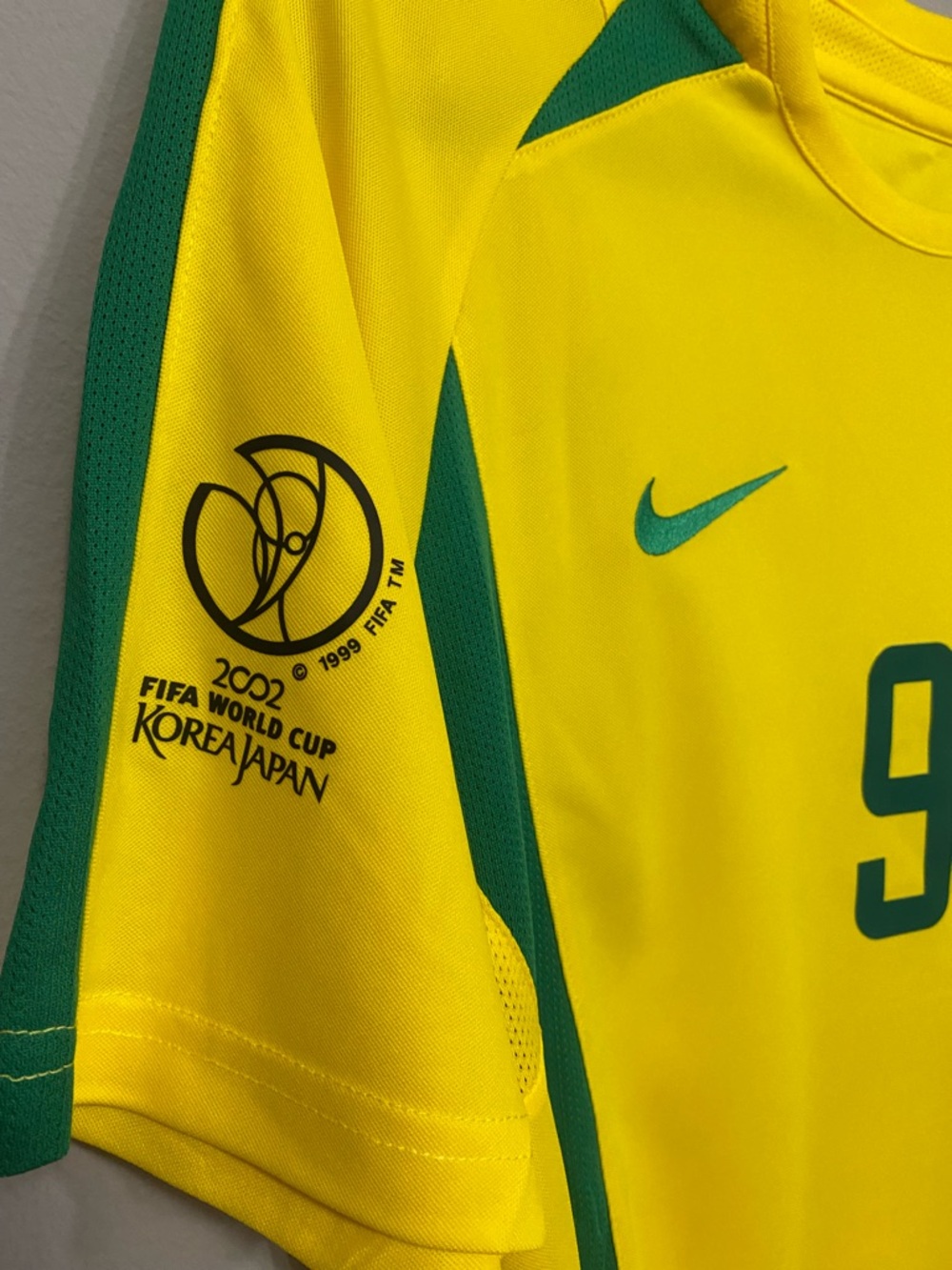 Vintage Brazil 2002 Ronaldo World Cup home yellow jersey - Picture 3 of 4